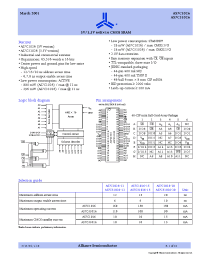 Datasheet AS7C1026-12JC manufacturer Alliance